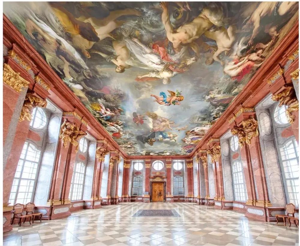 

Custom photo 3d ceiling murals wall paper European luxury angel mythical character decor 3d wall murals wallpaper for walls 3 d