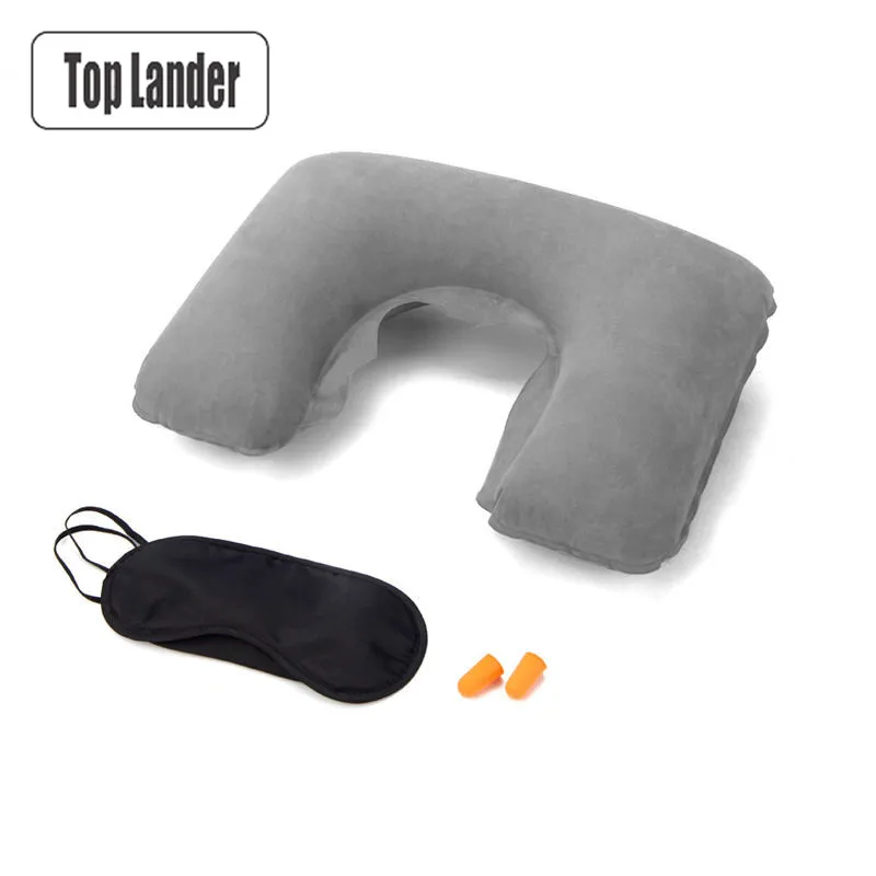 3 в 1 надувная Шейная подушка|eyeshade|pillow outdoor |