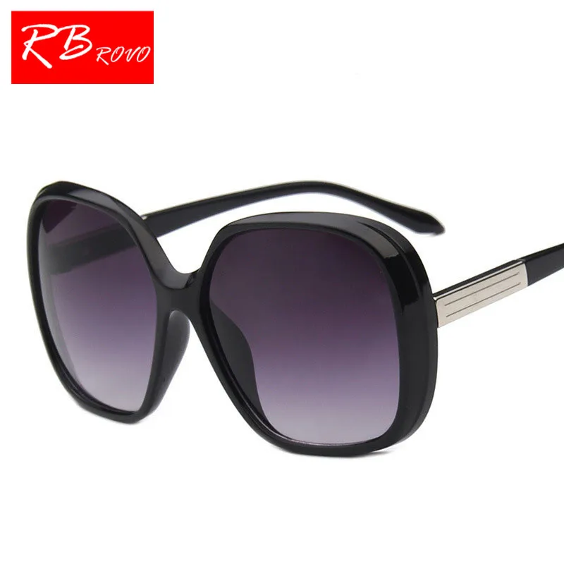 

RBROVO 2018 Fashion Big Frame Sunglasses Women Brand Designer Gradient Lens Travel Sun glasses UV400 Oculos De Sol Gafas