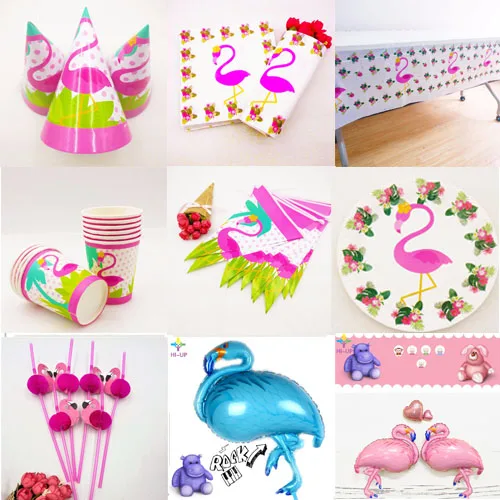 

Flamingo party supplies napkin plate Flag Kid Birthday Wedding party favors event baby shower decoration adult birthday