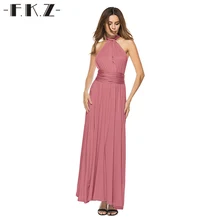 Fkz Women Sexy Summer Wedding Bandage Dresses Backless Evening Party Dress Boho Maxi Long Robe Sleeveless Longue Femme Vestidos