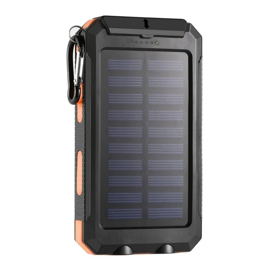 20000 мА/ч Солнечная Мобильная энергия, солнечная энергия, внешняя лампа, многофункциональное Внешнее зарядное устройство, резервный пакет с компасом, светильник - Цвет: Orange