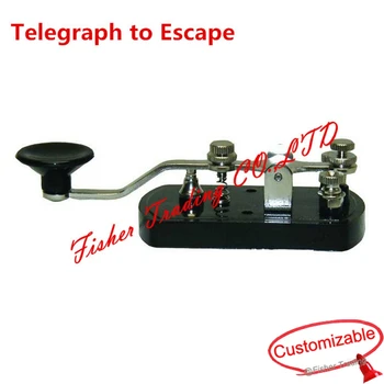 

TAKAGISM game, mose code,telegraph to Escape from a sealed room,alive escape room adventure prop