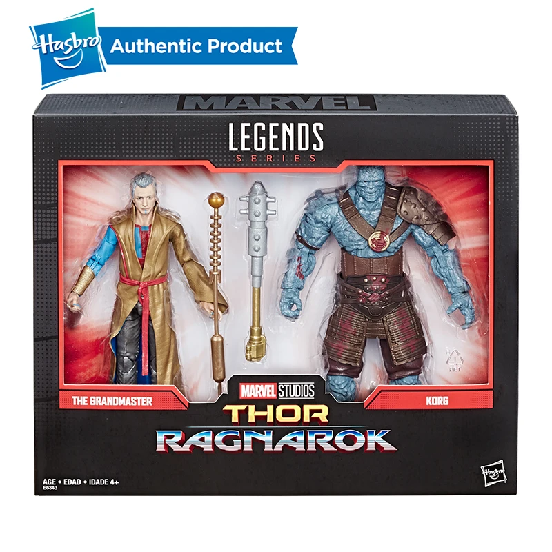 Hasbro Marvel Legends 80 я годовщина Мстители 3 Raytheon фильм Grandmaster & Korg Stone Man Warrior 6 дюймов