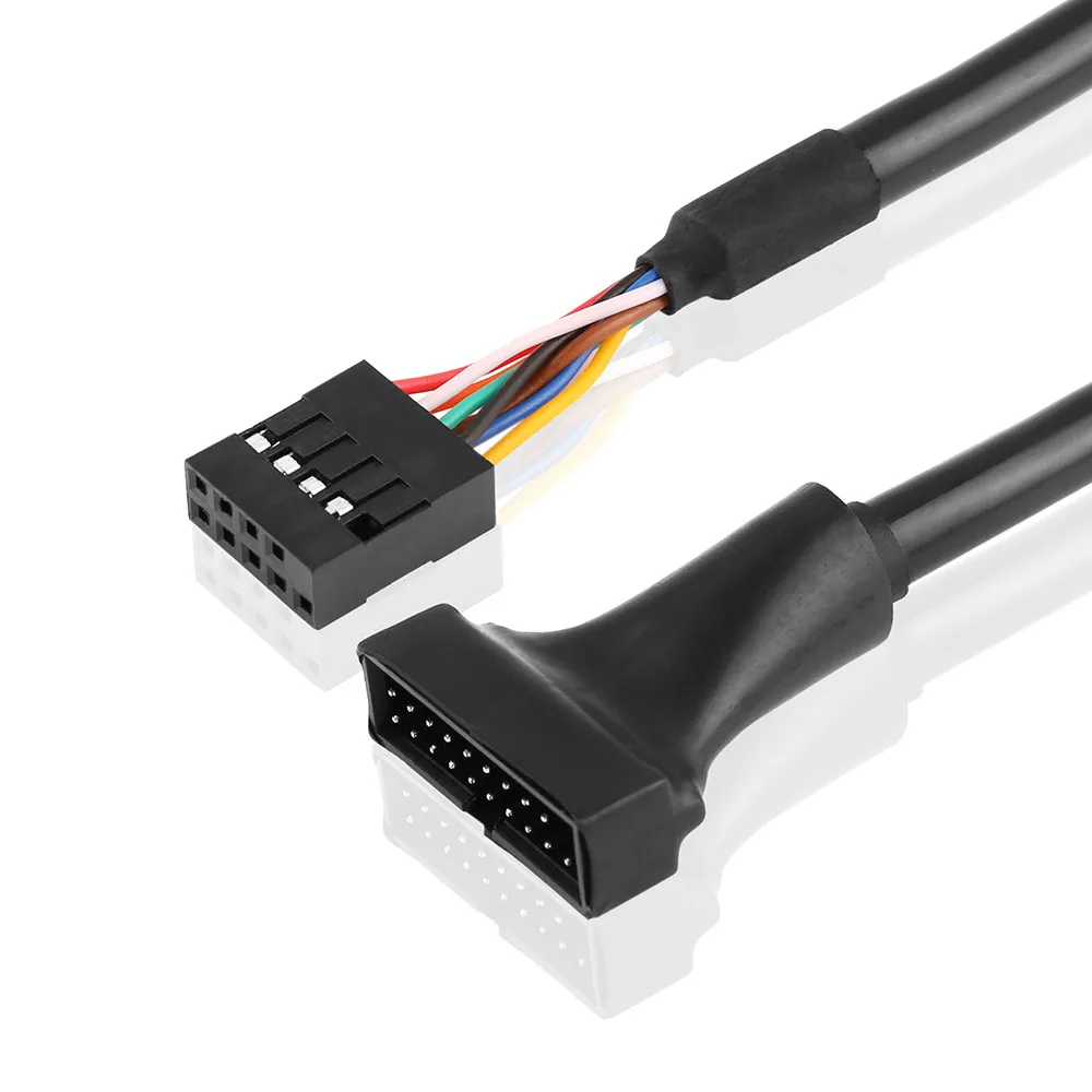 15 см USB 3,0 20pin корпус штекер для материнской платы USB 2,0 9pin женский кабель адаптер для настольного компьютера ПК материнская плата