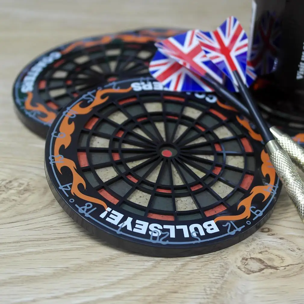 1Set Hit The Spot !4Pcs Round Bullseye Coasters Dart Board Drink Bottle Beer Beverage Cup Mats