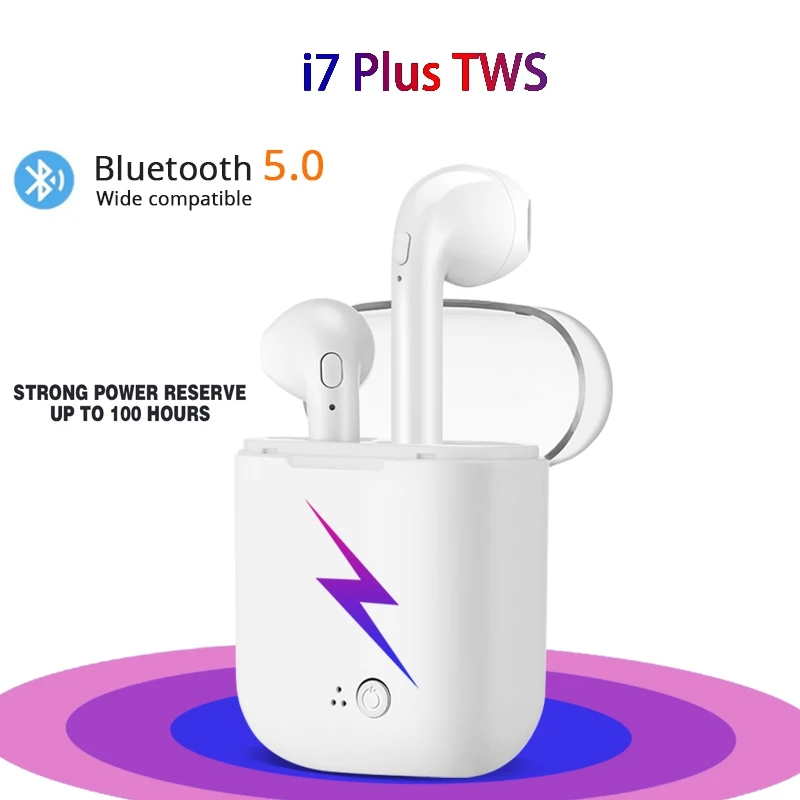 Туры I7s плюс Bluetooth наушники Air pods беспроводные внутриканальные мини-наушники стерео с зарядным устройством микрофон для всех смартфонов Xiaomi