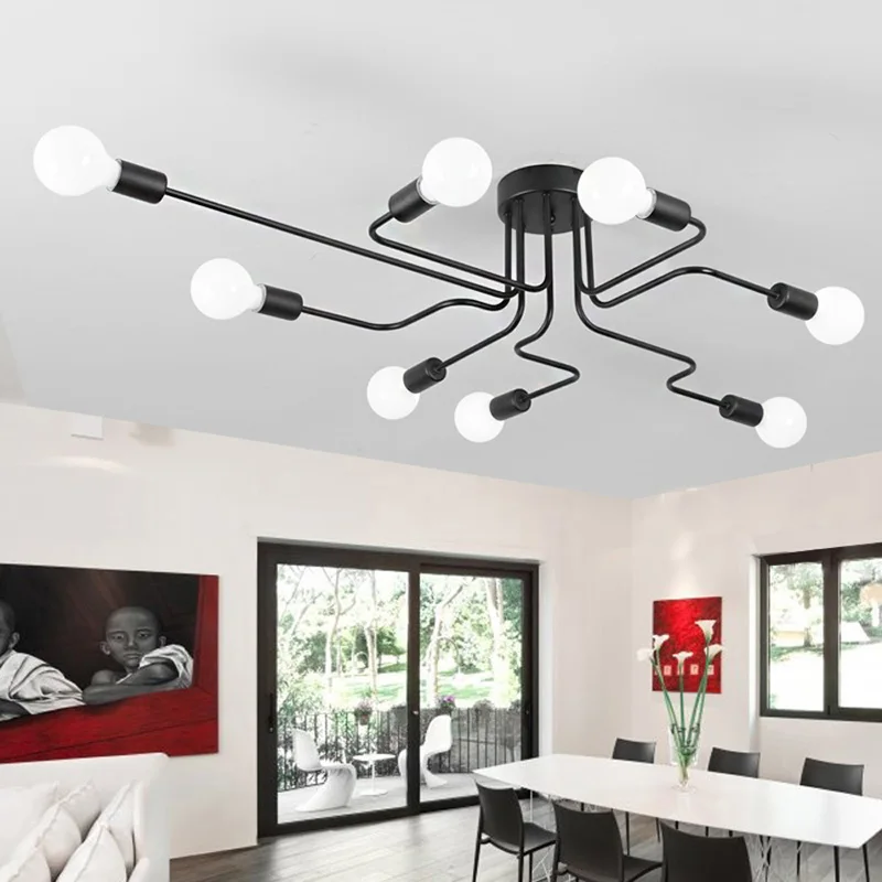 Vintage-Ceiling-Lights-For-Home-Lighting-Luminaire-Multiple-Rod-Wrought-Iron-Ceiling-Lamp-E27-Bulb-Living 