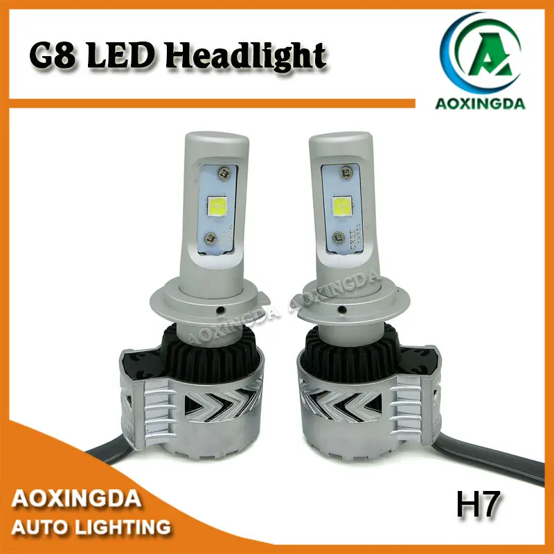 

2 x Super bright H7 G8 car led headlight bulb kit XHP50 12000LM 6500K white