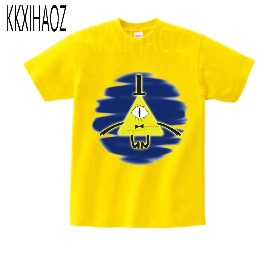Г. футболка для мальчиков и девочек с принтом «Гравитация-Фолс», «Мэйбл-Диппер» Детская забавная одежда Enfant, футболка с короткими рукавами, NN - Цвет: yellow childreTshirt