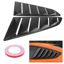 1 Pair Side Window Louver for Ford Mustang 2015 2017 Carbon Fiber Left Right Side Window