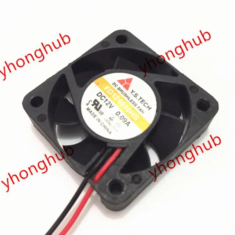 

Emacro For Y.S.TECH FD124010HS DC 12V 0.09A 40x40x10mm Server Cooler Fan