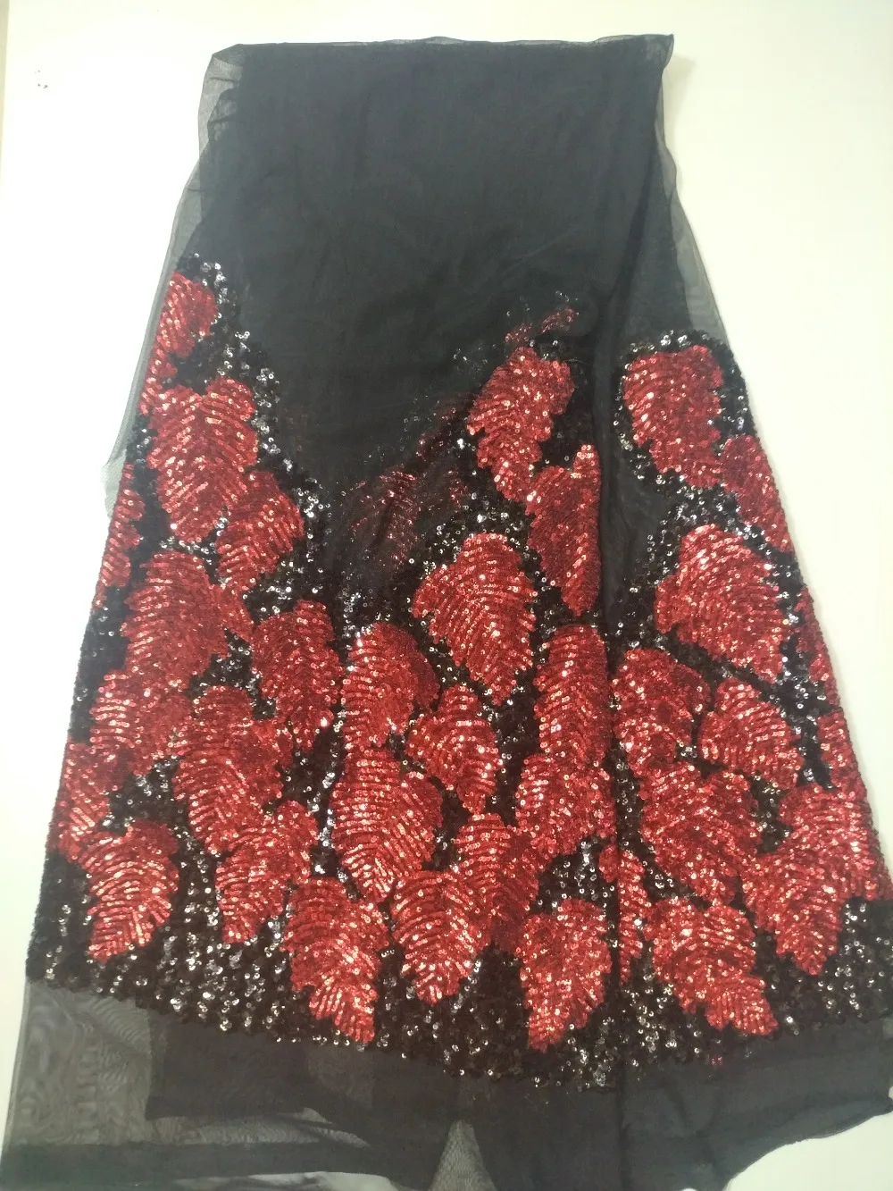 

African french tulle lace fabric High quality for dress 5yards Beautiful mesh net laces with sequins wholesale free shipping sx2