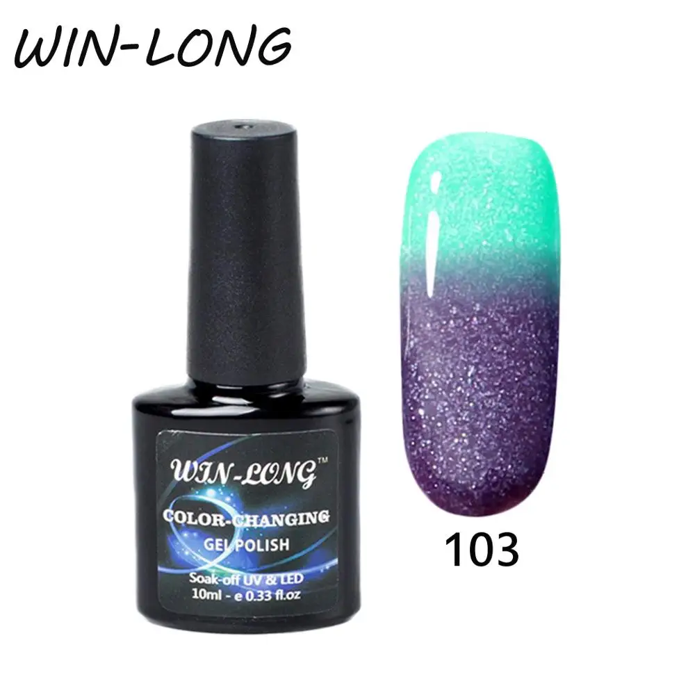 Bluesky Temperature Change Color UV Gel Nail Polish Semi Permanent Lucky 7ml Thermo Gel Varnish Art Led Lamp Nail Polish