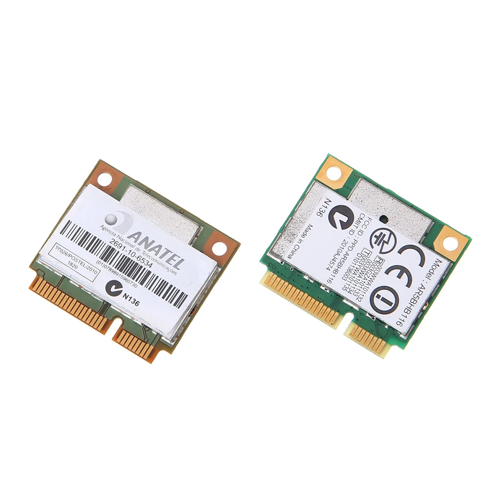 Atheros AR9832 AR5BHB116 2,4/5 ГГц с одним чипом 300 Мбит/с 802.11n MINI PCI-E беспроводная карта Wi-Fi WLAN Внутренняя сетевая карта