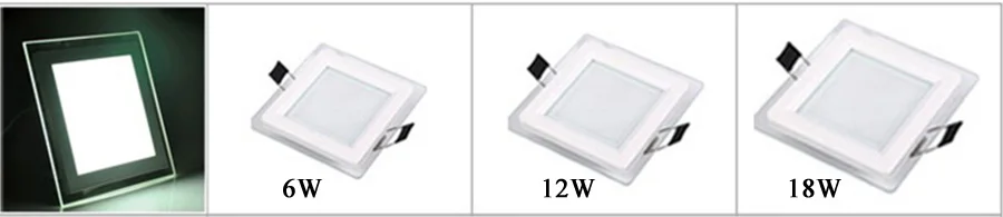Square are LED Panel Light 6W 12W 18W Round Downlight AC85-265V LED Surface Ceiling Lamp For Kitchen Lighting