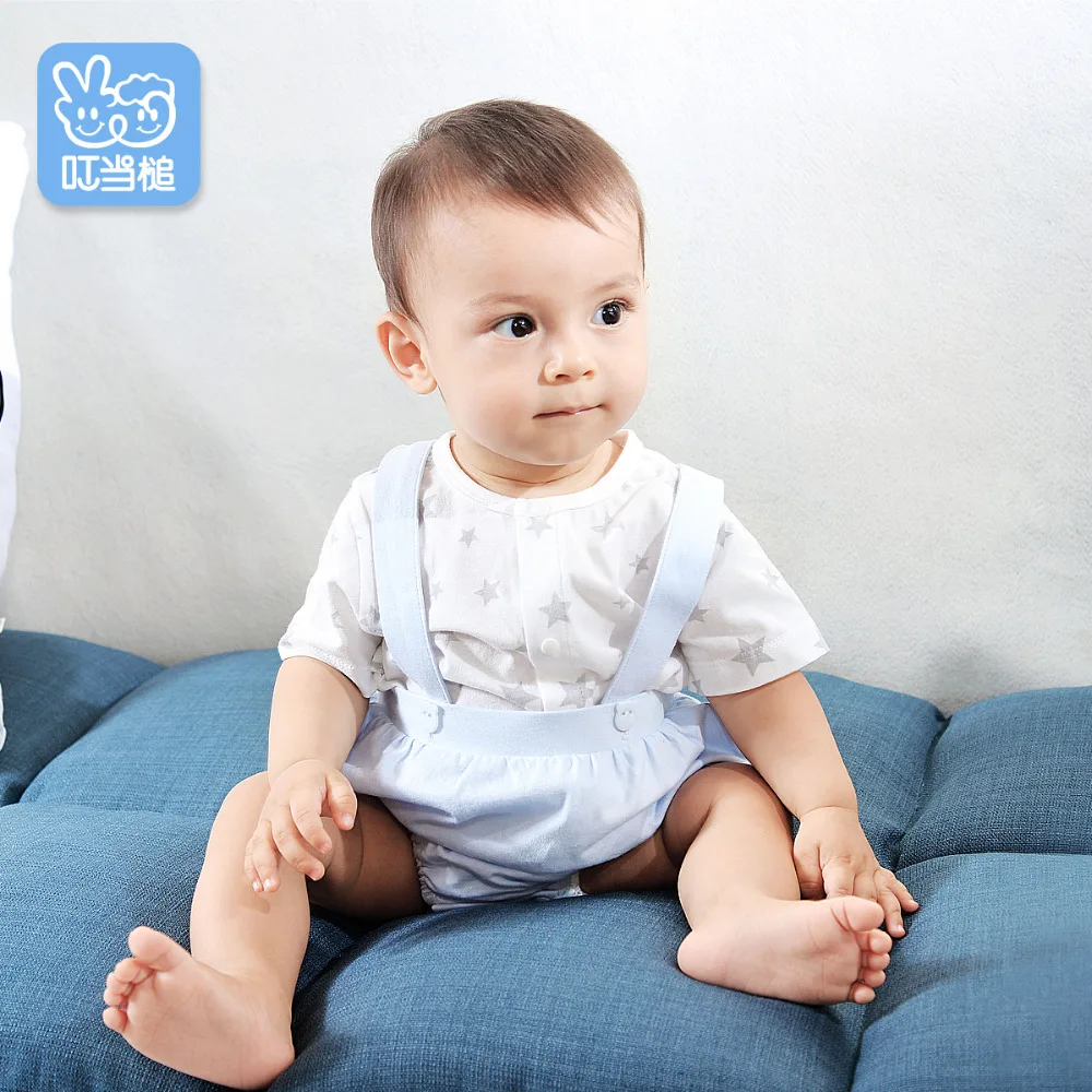 Dinstry/ летний хлопковый костюм для новорожденных с рисунком звезды; От 0 до 1 года