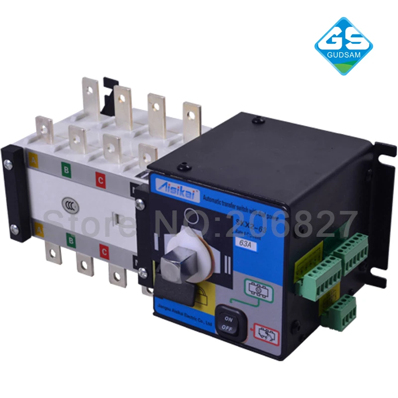 63A трехфазный genset ATS. Автоматический переключатель передачи 4P (ATS 63A)|switch switch|switch