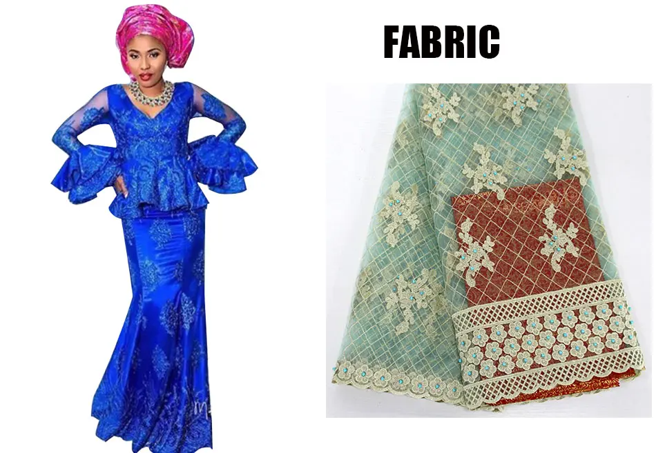Африканский модный дизайн в африканском стиле женская одежда традиционная базенская Riche материал кружевное платье костюм юбка комплект WY2333