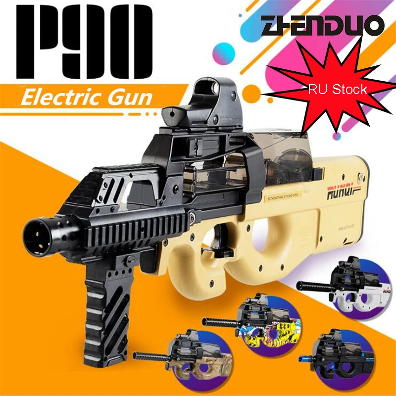 P90 Electric Toy Gun Paintball Live Cs Assault Snipe Weapon Soft Water Bullet Pistol With Bulletstoys For Boy Weapons Toy Pistol Bullet Gun Crystal Bullet Gungun Gun Aliexpress