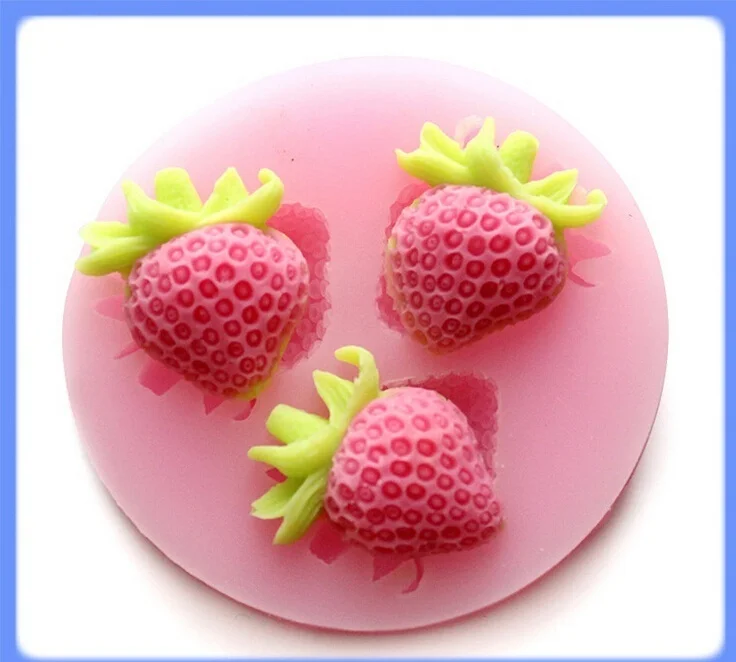

Strawberry Fondant Cake Decorating Kit Kitchen Silicone Mould Making