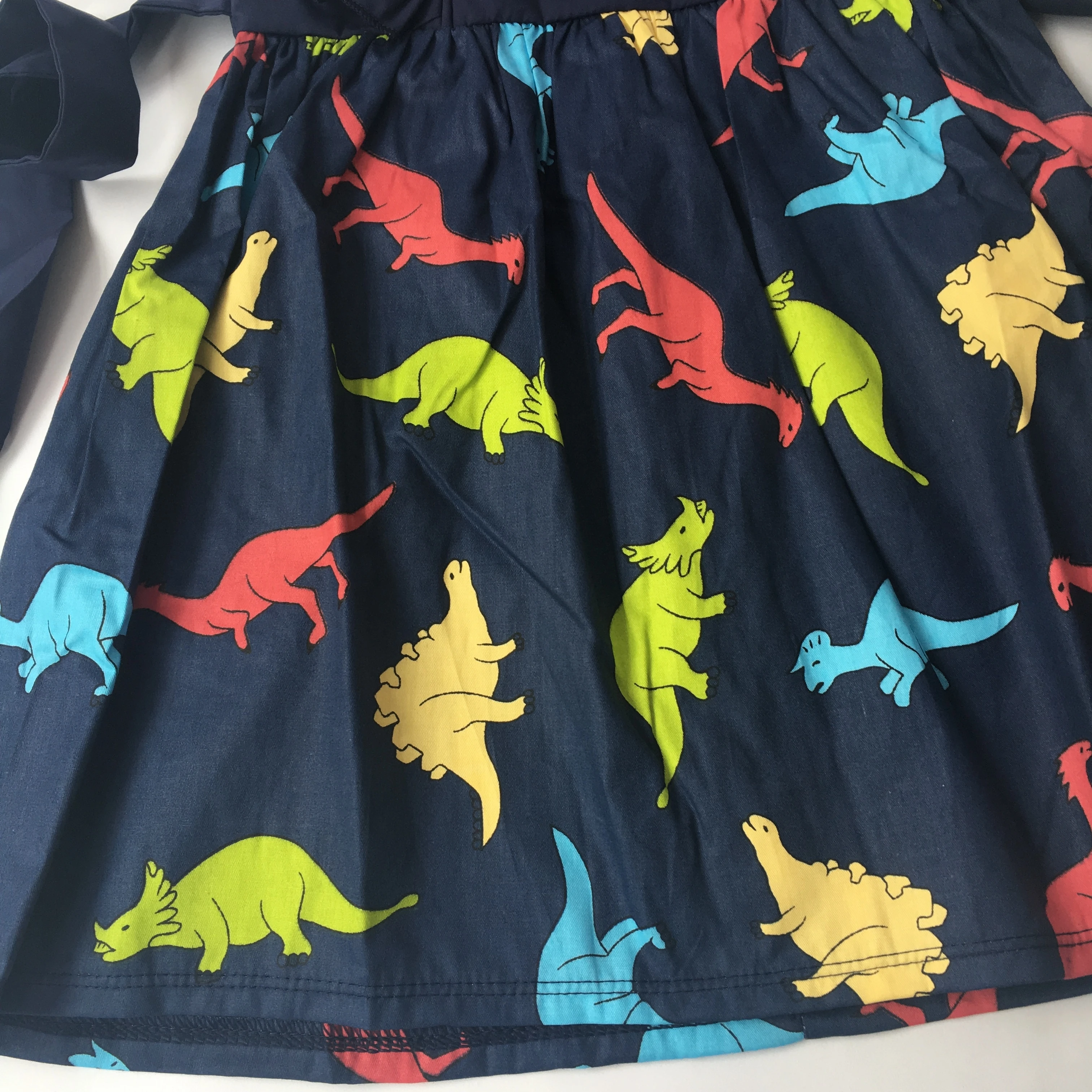Puresun Ready to Ship cute Summer Girls Sleeveless Dress Popular Dinosaur Printing Baby Girls Summer Dress