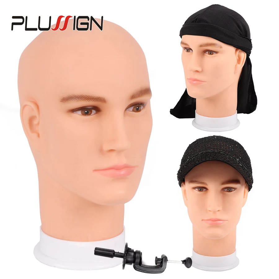 

Plussign Mannequin Head Model Male Wig Making Hat Display With Base Eyelash Makup Practice Training Manikin Male Caps