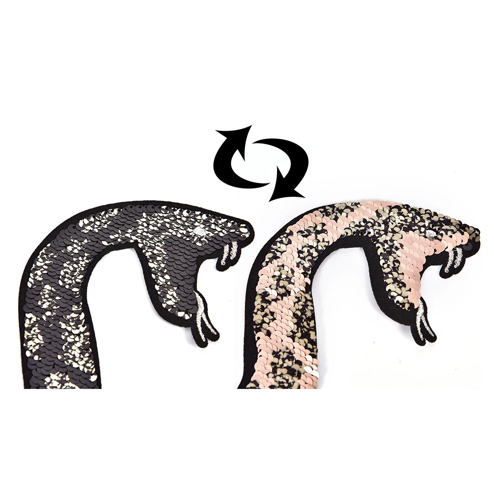 New 1pc Snake Patch Badges Embroidered Applique Sewing Clothes Stickers Garment Apparel Accessories DIY Badge