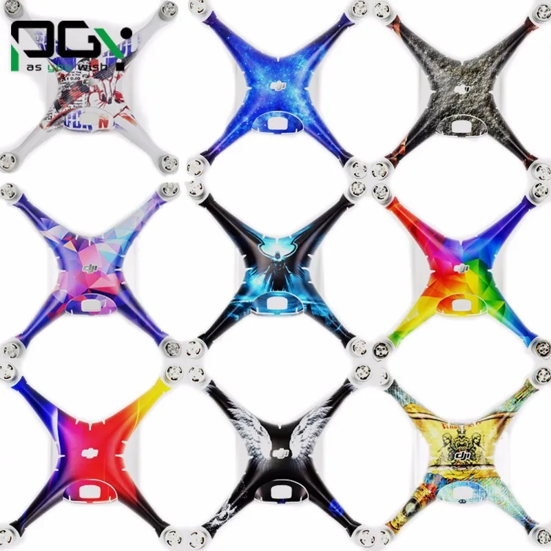  PGY DJI Phantom 4 accessories Stickers film Skin Decal Professional 3M phantom4 Waterproof Quadcopter drone Wrap Sheet parts 