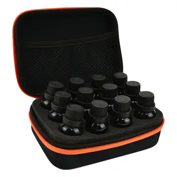 

Portable 12 Slot EVA Essential Oil Bottle Storage Bag Zip Case Protector Pouch Organization