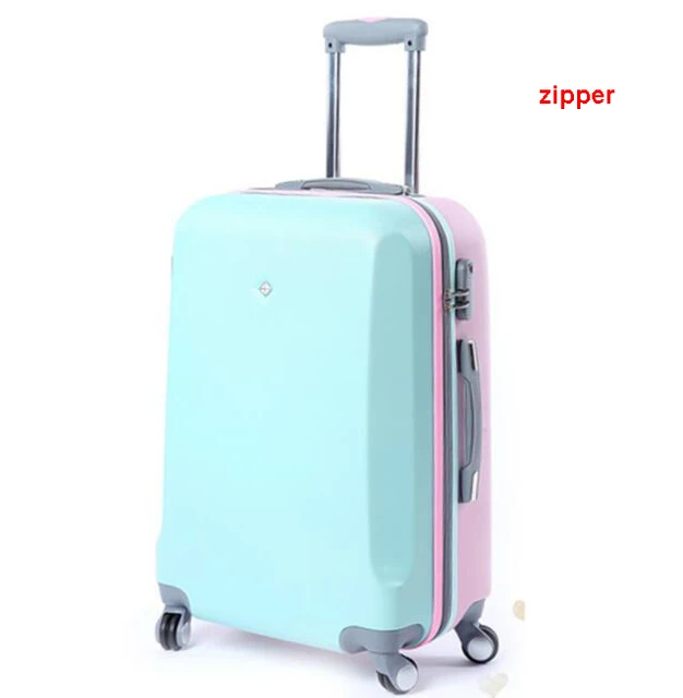 TRAVEL TALE 20" 24" 28" inch girl pink blue suitcase luggage spinner abs travel bag with wheels