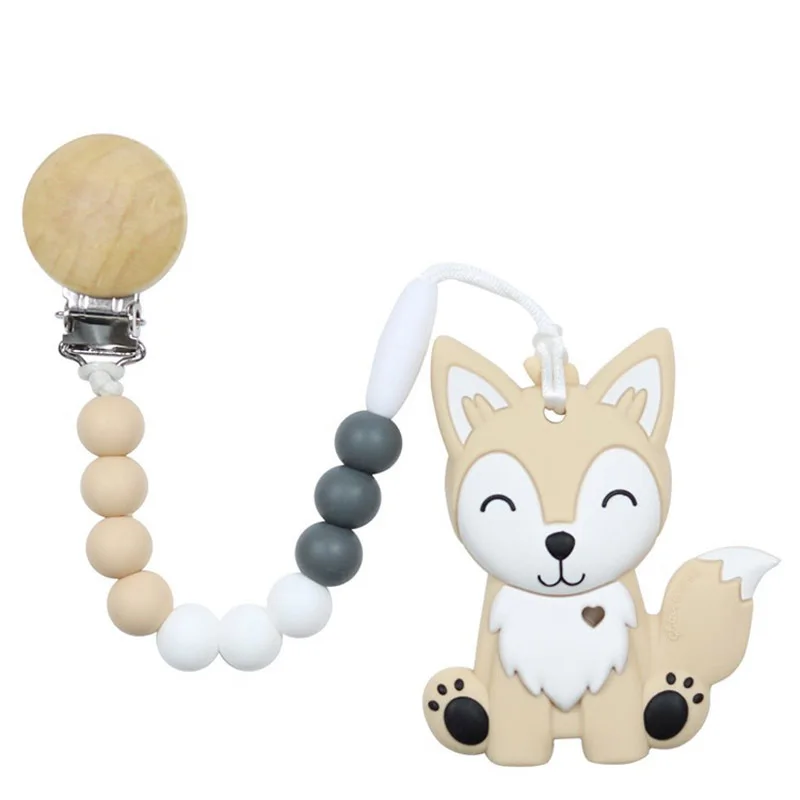 

Food Grade Silicone Teethers DIY Animal Koala Baby Ring Teether Infant Baby Silicone Chew Charms Kids Teething Gift Toddler Toys