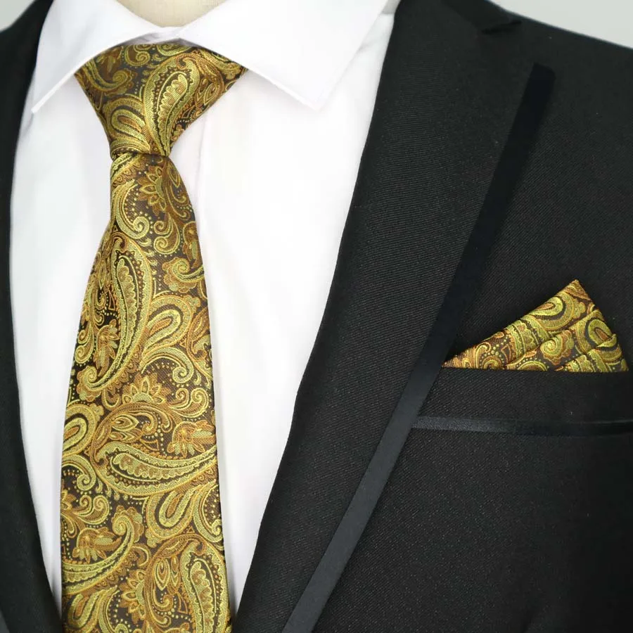61 цвет, различные мужские галстуки, классические, полиэфирные, шелковые, вечерние, свадебные, цветочные галстуки в полоску комплекты носовых платков, карманные, квадратные Галстуки, набор - Цвет: T-159