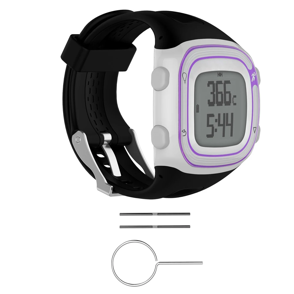 JKER сменный ремешок для часов для Garmin Forerunner 10 15 Силиконовый браслет с инструментами