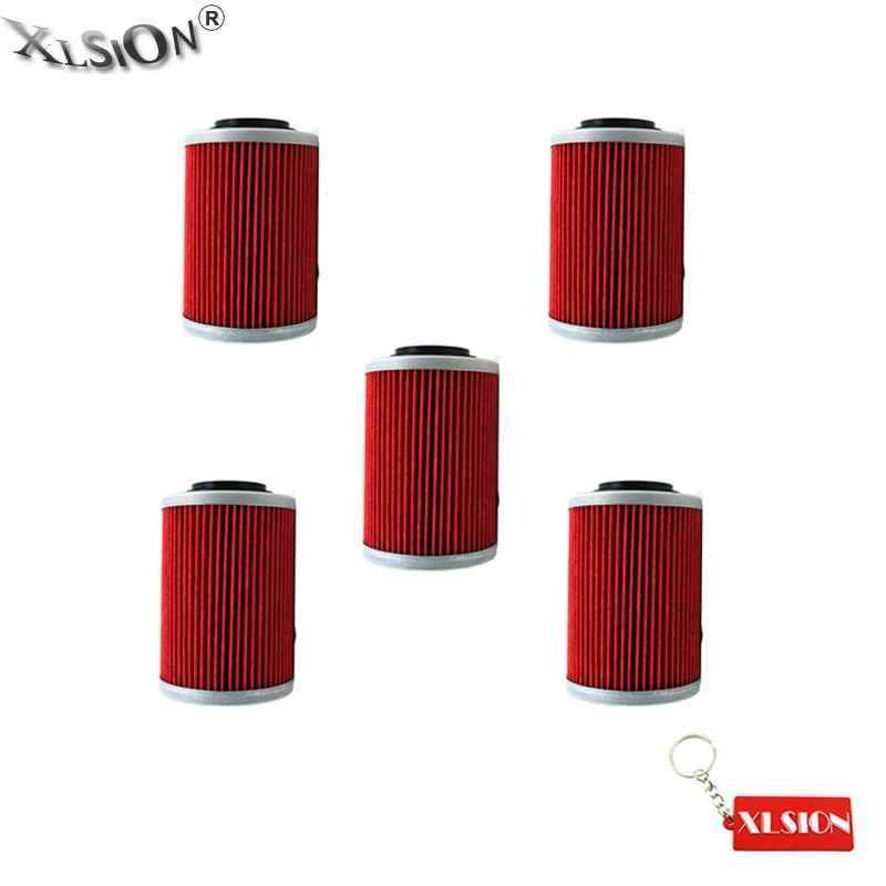XLSION 5 шт. масляные фильтры для CAN AM Outlander Renegade 570 850 1000 DEFENDER COMMANDER MAX 800R MAVERICK