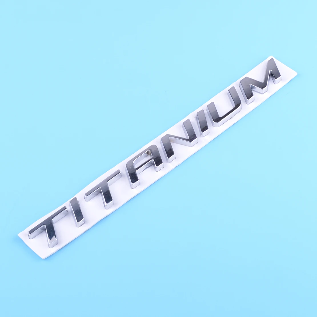 

CITALL Universal Car Auto Trunk Chrome Badge Decal Emblem Letters Sticker TITANIUM Fit for Ford Mondeo Kuga