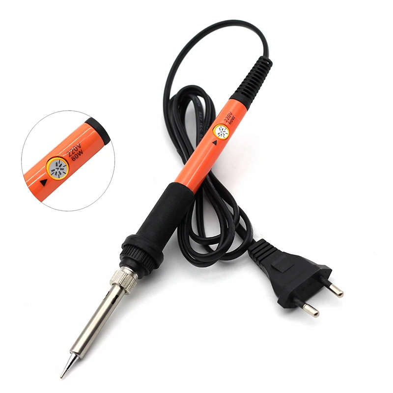 

Soldering Iron 220V 60W Thermostatic Electric Mini Adjustable Temperature Solder Iron Station Tool Welding Solder Rework Repair