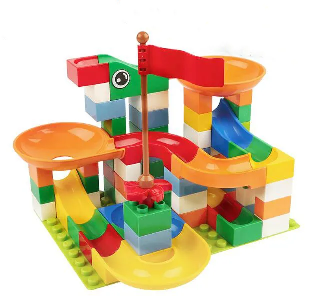 51-296PCS Marble Race Run Maze Ball Track Building Blocks ABS Funnel Slide Assemble Bricks Compatible with Lego Duplo Blocks 51-296PCS Marble Race Run Maze Ball Track Building Blocks ABS Funnel Slide Assemble Bricks Compatible with Lego Duplo Blocks