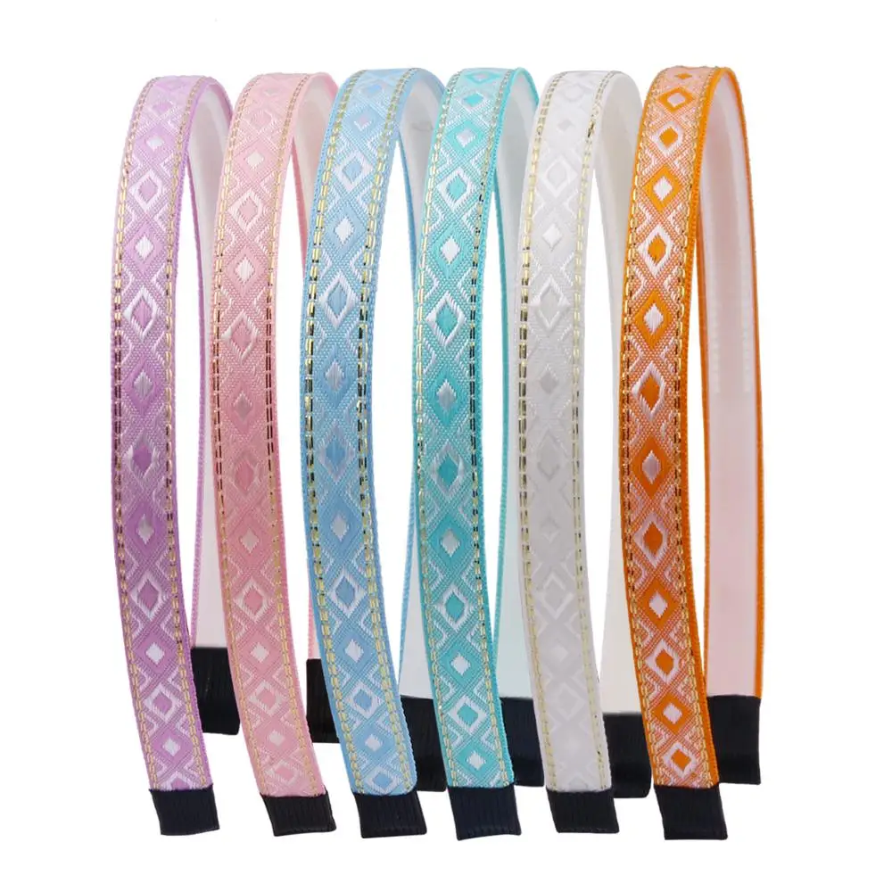 

Solid Satin Covered Hairbands for Women Girls Plastic Headbands Handmade Candy Color Hair Accessories