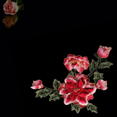 Fiore Applique Toppe E Stemmi Ricamati Tessuto Distintivo Toppe E Stemmi Applique Toppe Parches Para La Ropa Toppe E Stemmi Per I Vestiti