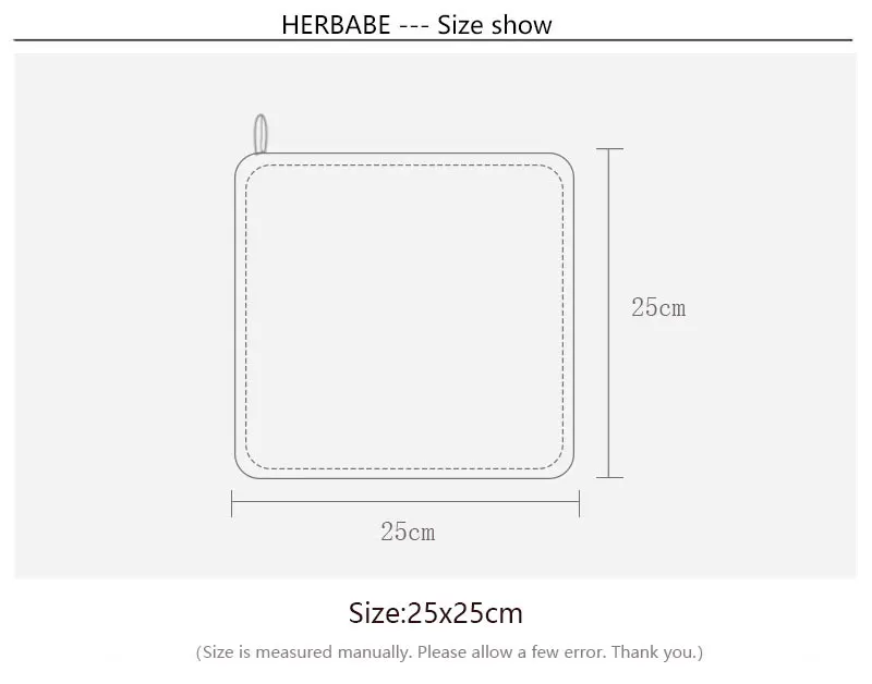 Herbabe 5 шт. комплект полотенец для малышей 6 слоев хлопок для ванной полотенца Кормление протрите борп новорожденных тканевые платочки-салфетки слюны