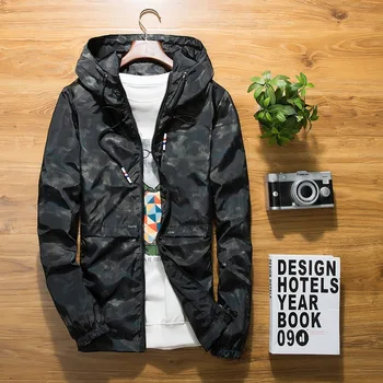 

Men casual lover new jackets hip hop windbreaker jacket Spring winter hooded parka drop ship discount top coat zipper clothes