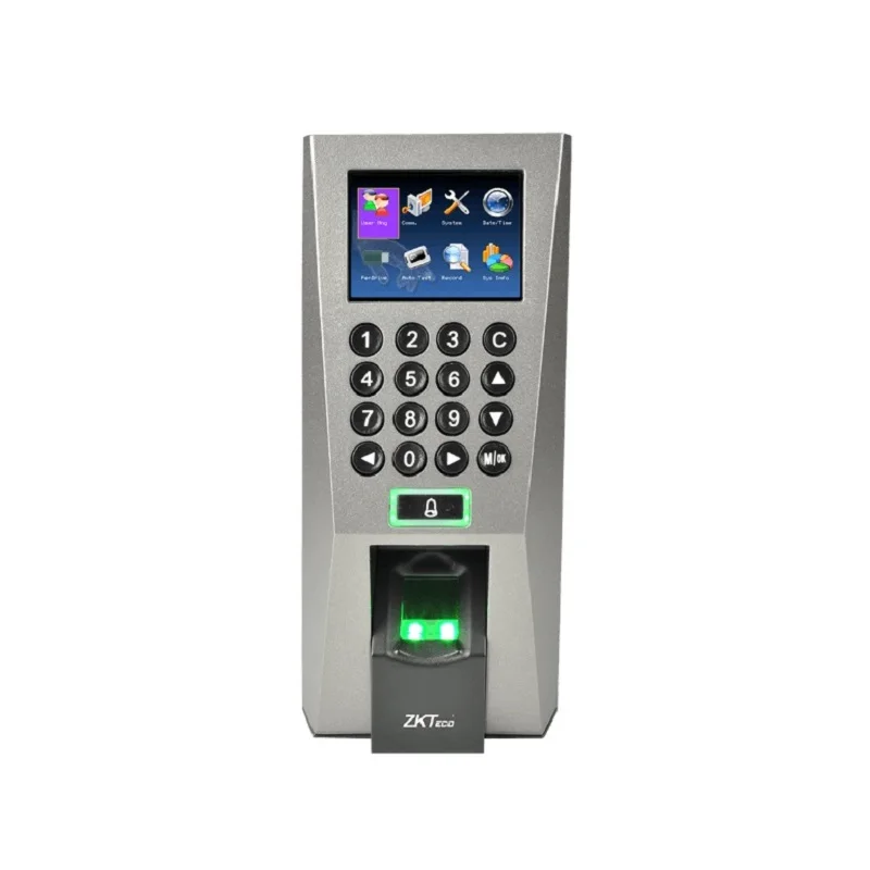 Zk F18 Tcp/Ip Связь 3000 отпечатков пальцев пользователя 80000 запись 2 дюйма Цвет дверца Управление отпечатки, контроллер