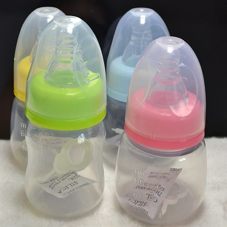 2 стильные детские бутылочки для кормления с изображением медведя, бутылочки для кормления, соска для кормления, 60 мл, 10 шт./партия - Цвет: mix