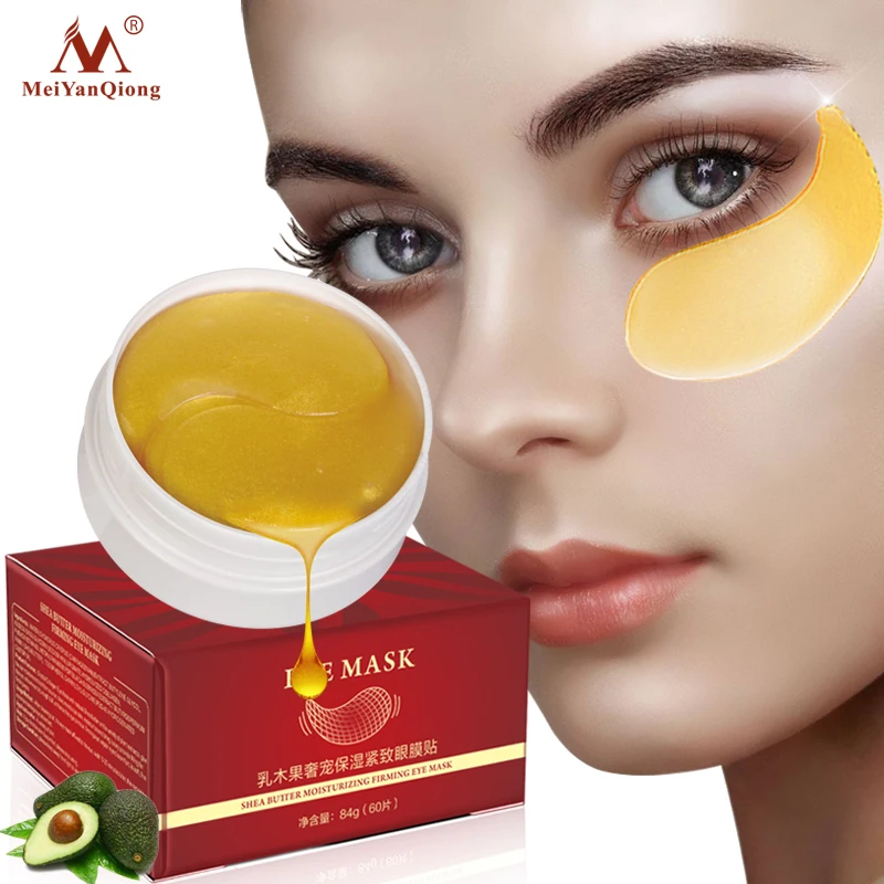 

Shea Butter Moisturizing Firming Gold Collagen Eye Mask Face Care Sleep Mask Eye Patches Anti Dark Circles Skin Care Whitening