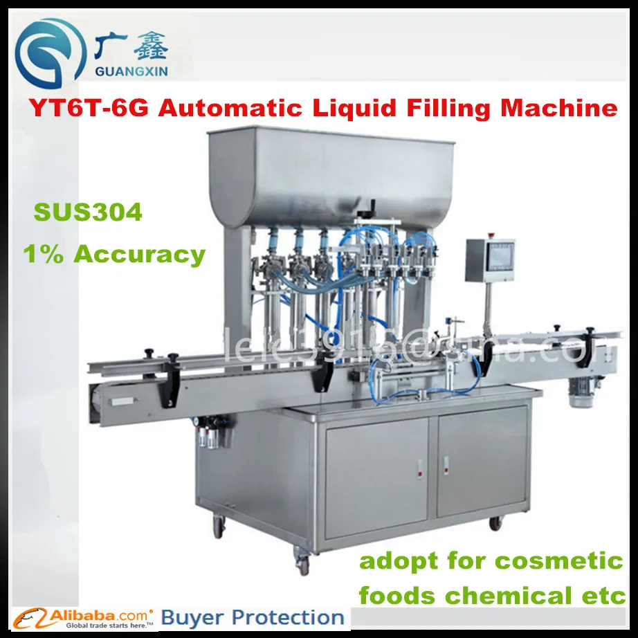 

YT6T-6G Automatic Paste Filling Machine Automatic Linear piston filling machine for cosmetic and comodity and chemical and foods