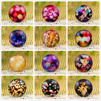 

Hot Sale 5pcs/Lot 25mm Handmade Photo Glass Cabochons (Night light series)