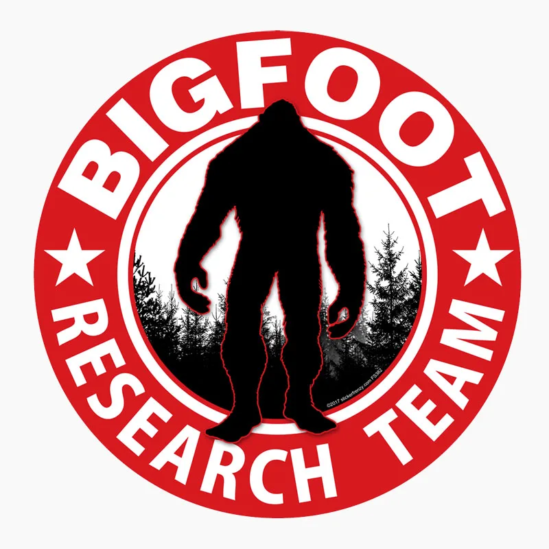 YJZT 13,5 см* 13,5 см автомобильный стикер BIGFOOT RESARCH TEAM персональная Светоотражающая наклейка на хвост автомобиля C1-7687