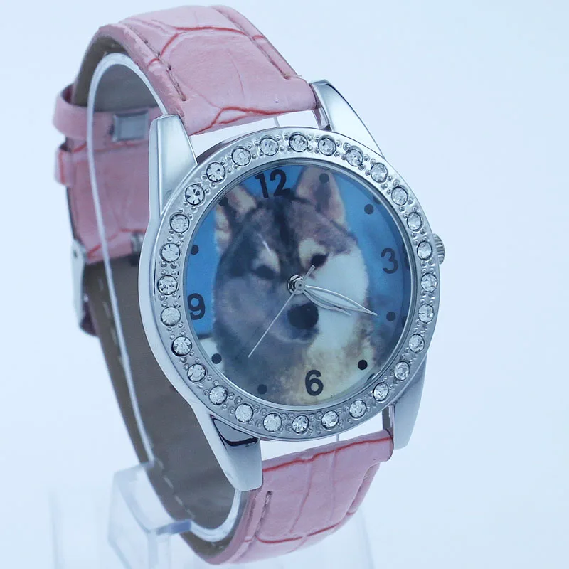 Часы наручные с кожаным ремешком и кристаллами L16|watch brand|watch fwatch fashion |
