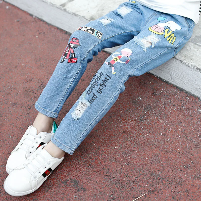 printed jeans for girls